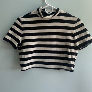 Laundry by Shelli Segal Stripped Crop Top